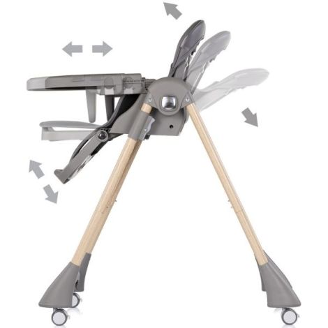 Scaun de masa Chipolino Candy Shop charcoal - poza 4