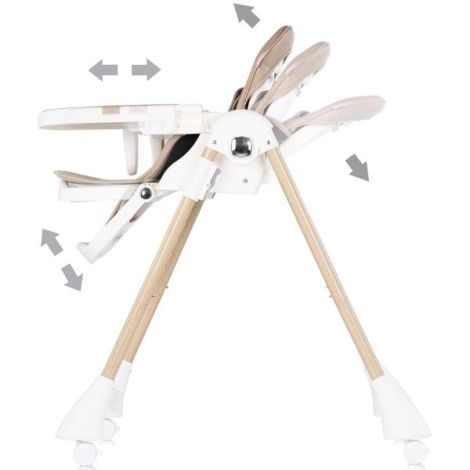 Scaun de masa Chipolino Candy Shop latte - poza 4