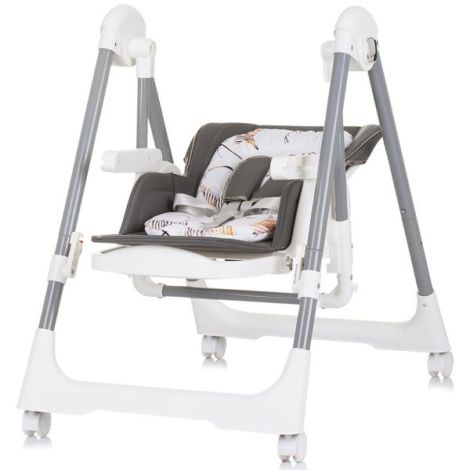 Scaun de masa Chipolino Milk Shake 2 in 1 ash grey - poza 3