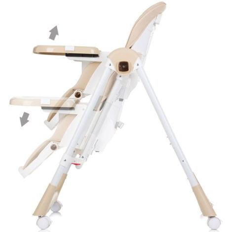 Scaun de masa Chipolino Milk Shake 2 in 1 beige - poza 5