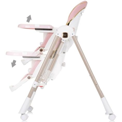Scaun de masa Chipolino Milk Shake 2 in 1 flamingo - poza 5