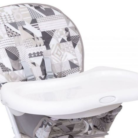 Scaun de masa Graco Snack N Stow Patchwork Grey - poza 4