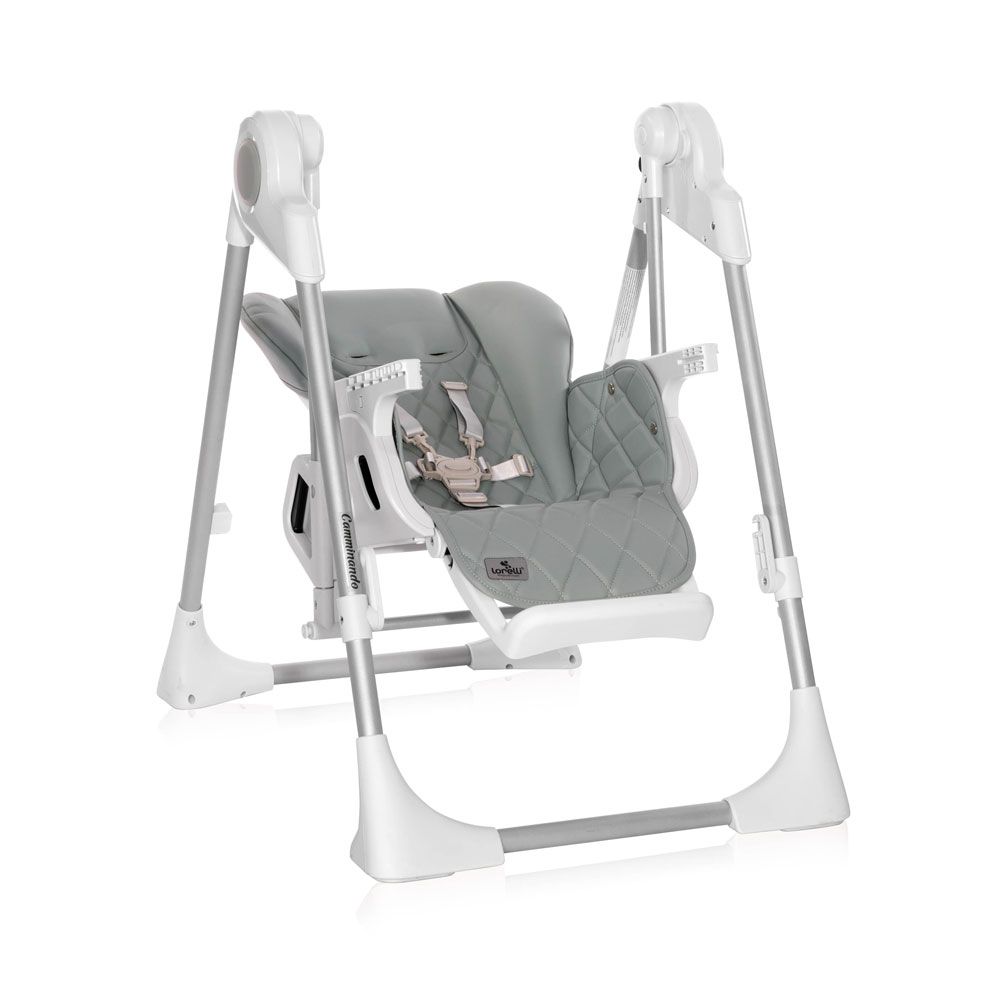 Scaun de masa Lorelli Camminando 2021 Gri-Verde Eco Leather - poza 4