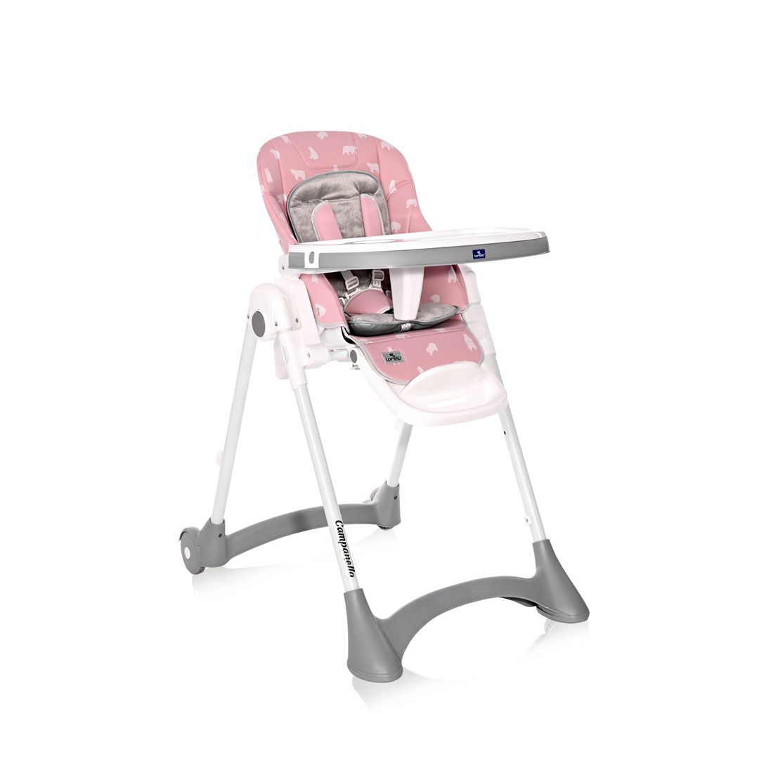Scaun de masa Lorelli Premium Campanella 2021 Pink Bears - poza 1