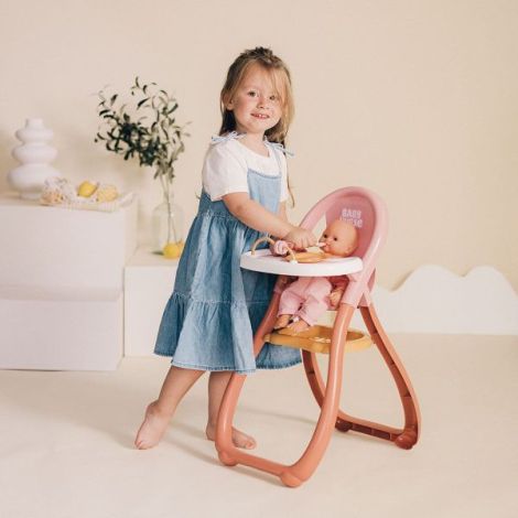 Scaun de masa pentru papusa Smoby Baby Nurse Highchair - poza 4