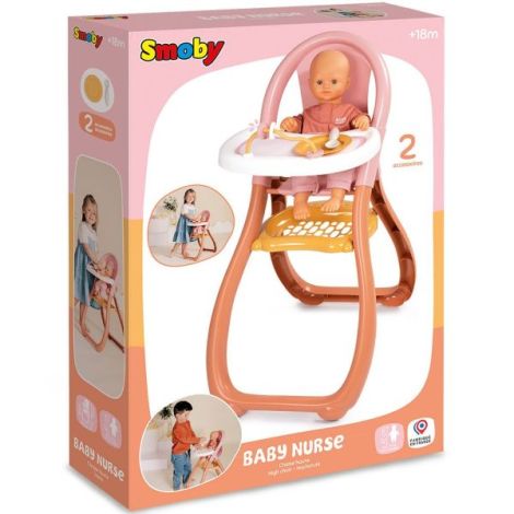 Scaun de masa pentru papusa Smoby Baby Nurse Highchair - poza 5