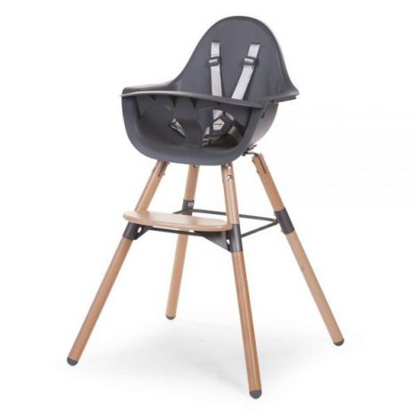 Scaun de masa reglabil in inaltime Childhome Evolu 2 Natural Antracit - poza 1
