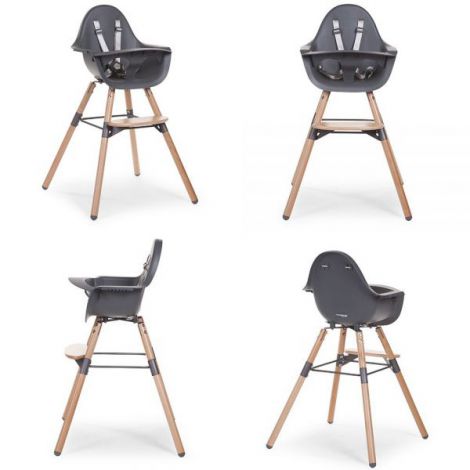 Scaun de masa reglabil in inaltime Childhome Evolu 2 Natural Antracit - poza 3