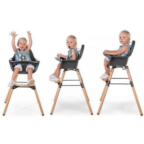 Scaun de masa reglabil in inaltime Childhome Evolu 2 Natural Antracit - poza 5