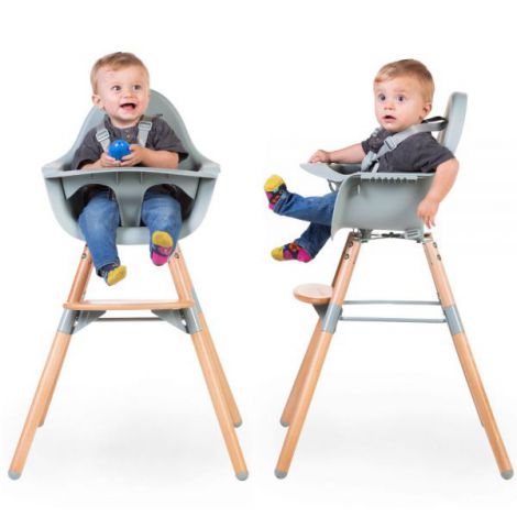 Scaun de masa reglabil in inaltime Childhome Evolu 2 Natural Menta - poza 3