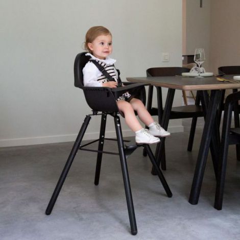 Scaun de masa reglabil in inaltime Childhome Evolu 2 Negru - poza 4