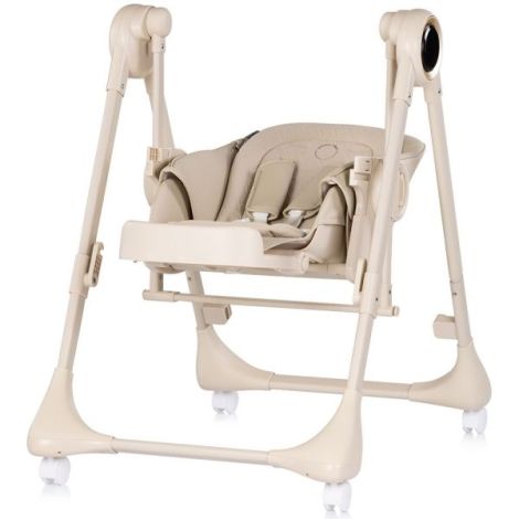 Scaun de masa si leagan electric Chipolino Master Class 2 in 1 latte - poza 2