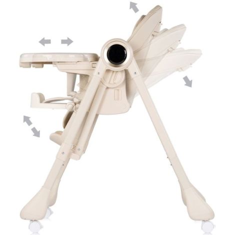 Scaun de masa si leagan electric Chipolino Master Class 2 in 1 latte - poza 5
