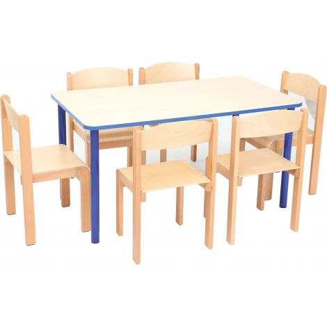 Scaun din lemn natur marimea 3 - poza 3