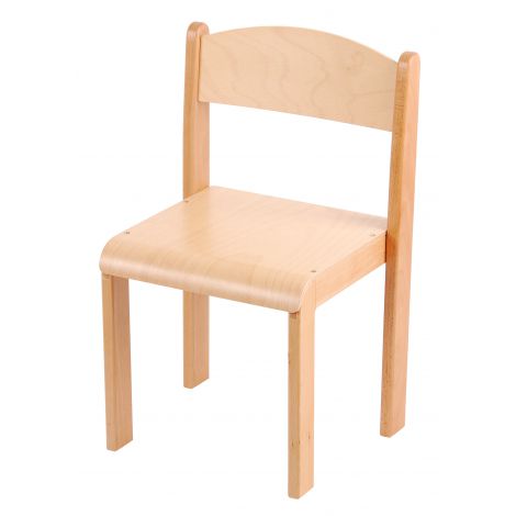 Scaun din lemn natur marimea 4 - poza 1