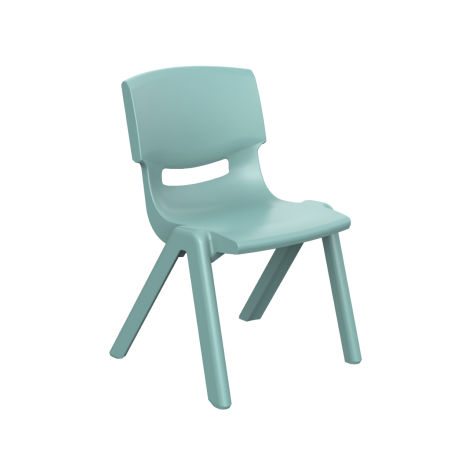 Scaun din plastic pentru gradinita – marimea 2 – turcoaz inchis - poza 1