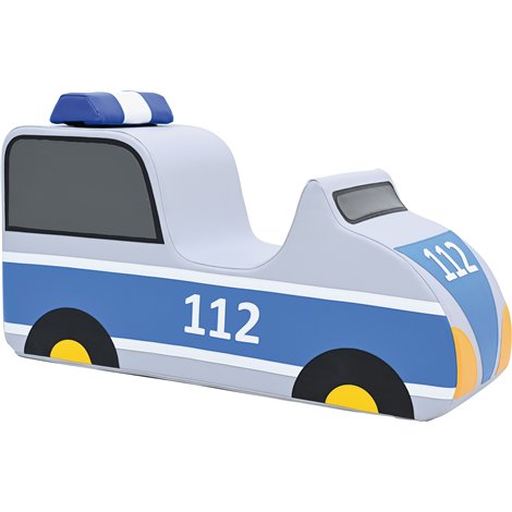 Scaun din spuma Masina de politie, 30x95x51 cm, gradinita - poza 4
