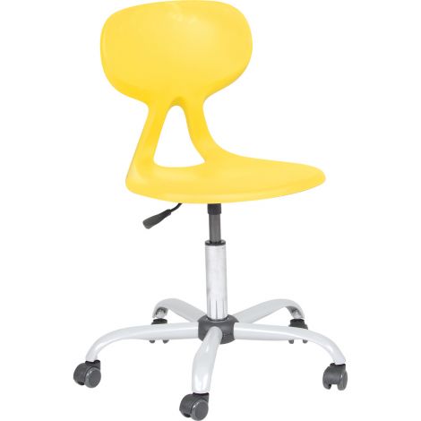 Scaun ergonomic Colores rotativ, mobil, galben