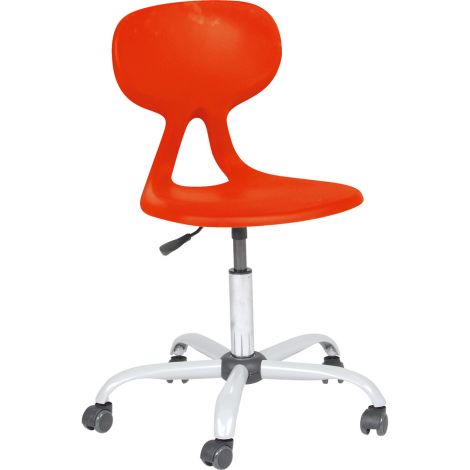 Scaun ergonomic Colores rotativ, mobil, rosu