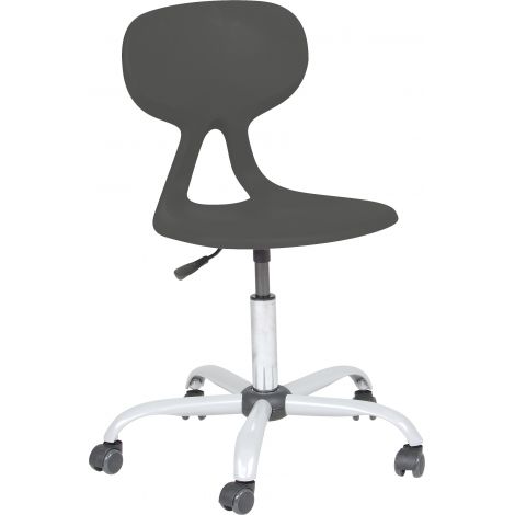 Scaun ergonomic rotativ mobil Colores gri, respecta normativele scolare PN-EN 17291 si 2 din 2016 - poza 1