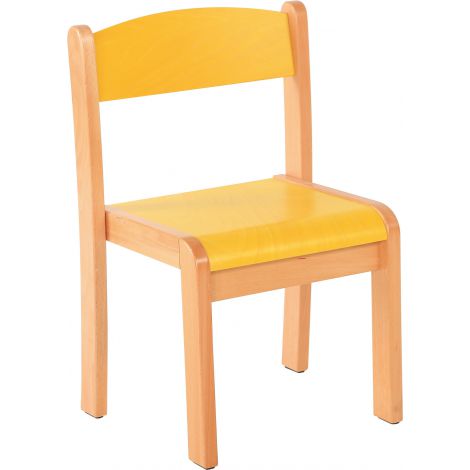 Scaun galben marime 1 cu protectie fetru