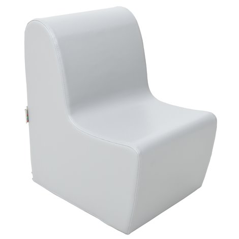 Scaun mare gri din spuma, masura 2, 45 x 62 x 63 cm, 31 cm inaltime sezut, gradinita - poza 1