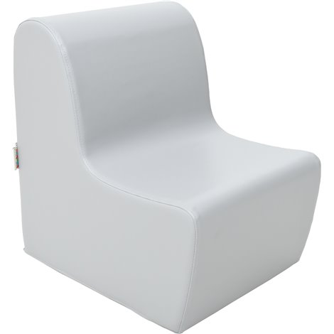 Scaun mediu gri din spuma, masura 1, 40 x 50,5 x 52,5 cm, 26 cm inaltime sezut, cresa si gradinita - poza 1