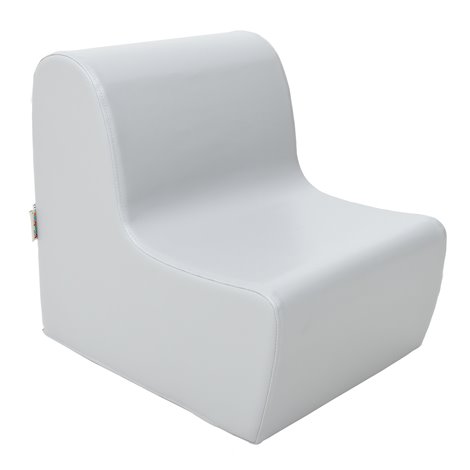 Scaun mic gri din spuma, masura 0, 35 x 44,5 x 42 cm, 20 cm inaltime sezut, cresa si gradinita - poza 1