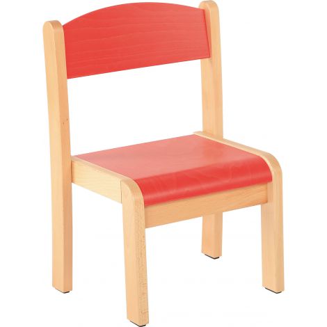 Scaun rosu marime 1 cu protectie fetru