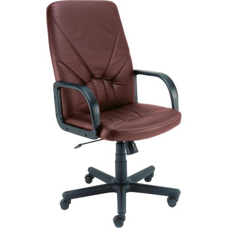 Scaun rotativ de birou Manager negru-maro - poza 1