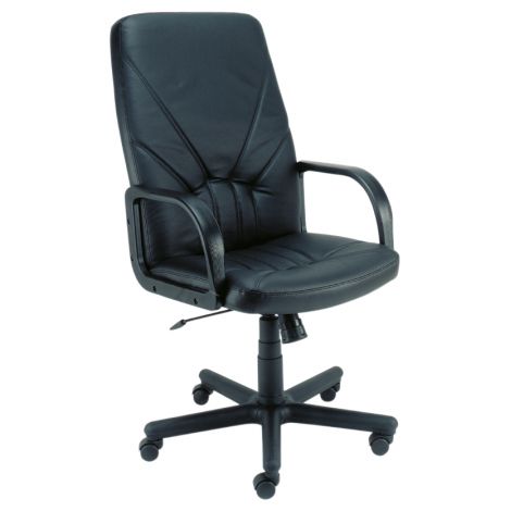 Scaun rotativ de birou Manager negru-negru