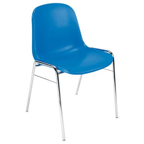 Scaun sala asteptare Beta Chrome, albastru