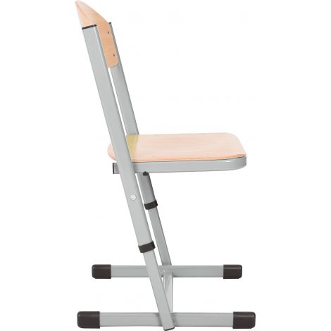 Scaun scolar ranforsat ajustabil - argintiu marimea 3-4 - poza 2