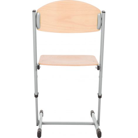 Scaun scolar ranforsat ajustabil - argintiu marimea 3-4 - poza 3