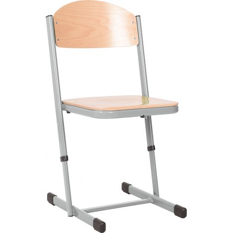 Scaun scolar ranforsat ajustabil - argintiu marimea 5-6 - poza 1