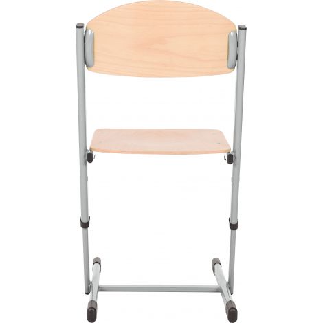 Scaun scolar ranforsat ajustabil - argintiu marimea 5-6 - poza 3