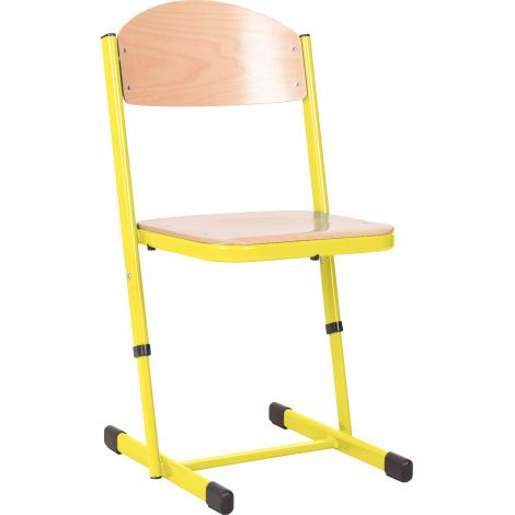 Scaun scolar ranforsat ajustabil - galben marimea 3-4