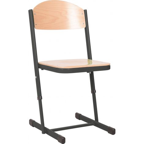 Scaun scolar ranforsat ajustabil - negru marimea 3-4 - poza 1