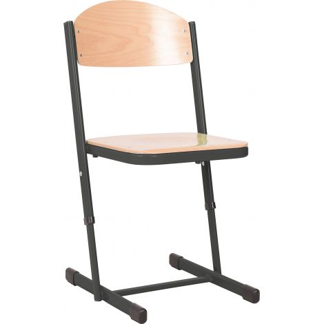 Scaun scolar ranforsat ajustabil - negru marimea 5-6 - poza 1