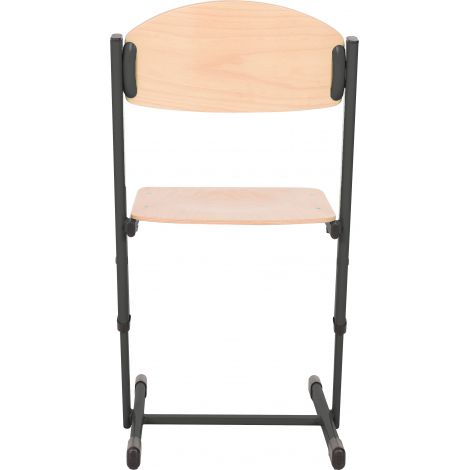 Scaun scolar ranforsat ajustabil - negru marimea 5-6 - poza 3