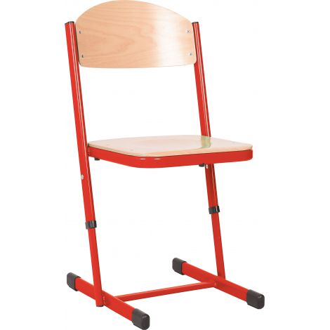 Scaun scolar ranforsat ajustabil - rosu marimea 3-4 - poza 1