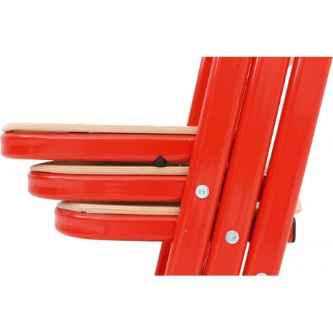 Scaun scolar ranforsat ajustabil - rosu marimea 3-4 - poza 5
