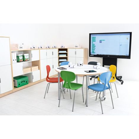 Scaun scolar rosu Colores, masura 6, inaltime sezut la 46 cm - poza 2