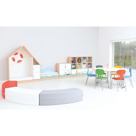 Scaun scolar rosu Colores, masura 6, inaltime sezut la 46 cm - poza 4