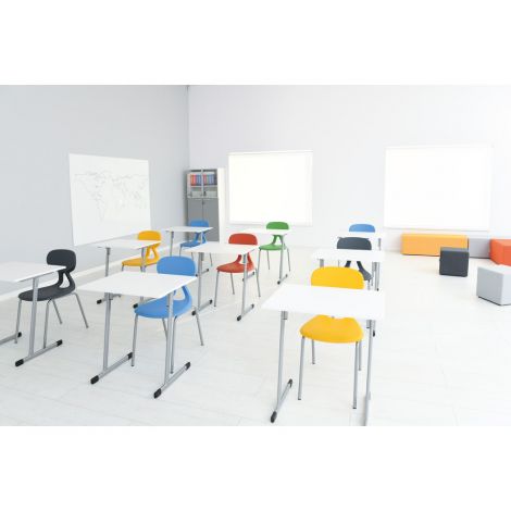 Scaun scolar rosu Colores, masura 6, inaltime sezut la 46 cm - poza 5