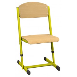 Scaun scolar - T - inaltime reglabila - marimea 5 - 6 - Galben