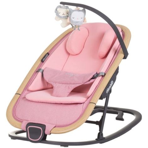 Scaunel balansoar Chipolino Senso pink marshmallow wood - poza 1