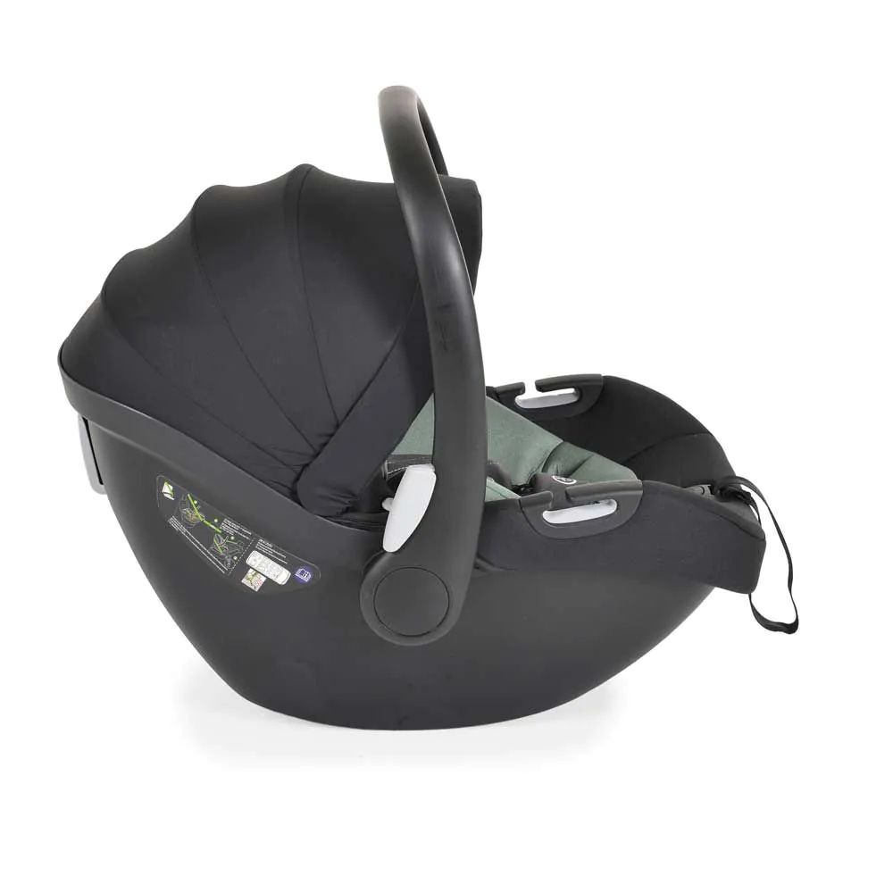 Scoica auto cu adaptori pentru carucior Cangaroo I-Size 40-83 cm Negru Verde - poza 3