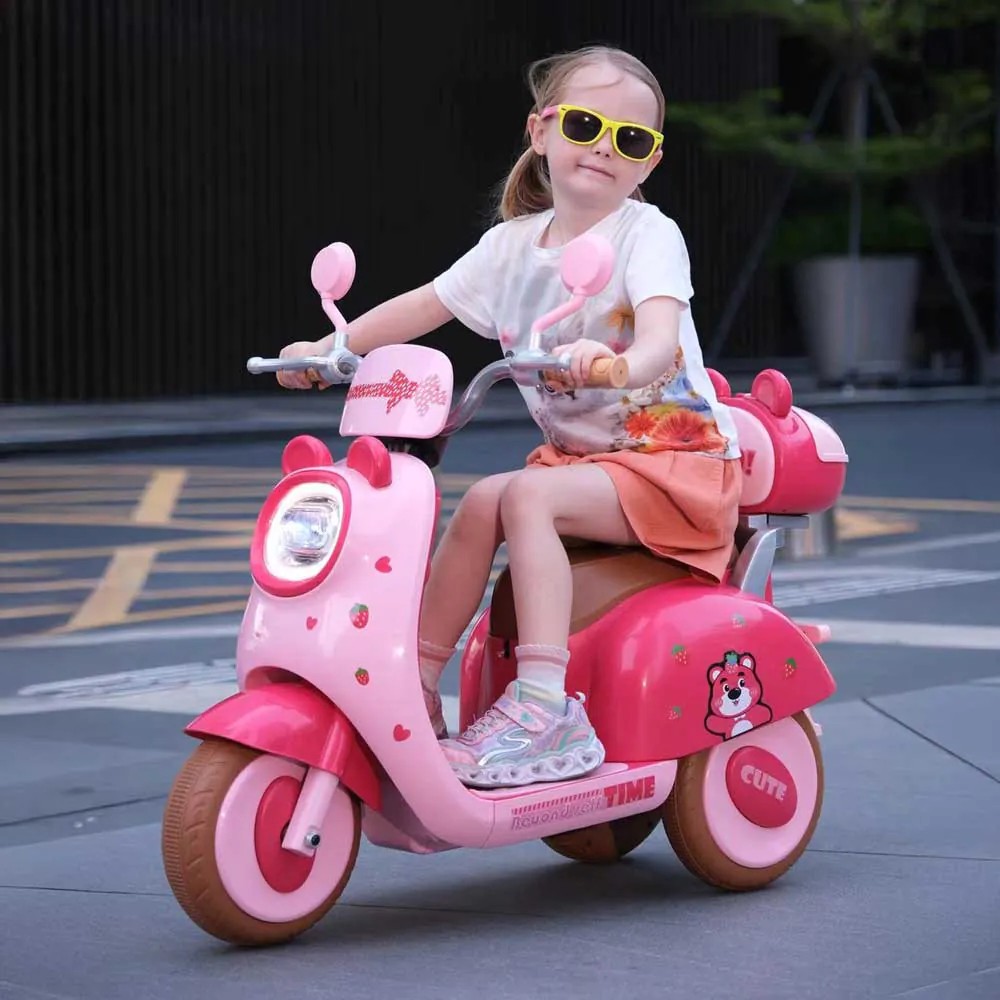Scooter cu acumulator Ocie Baby Express 6V Rosu 2220010B - poza 5