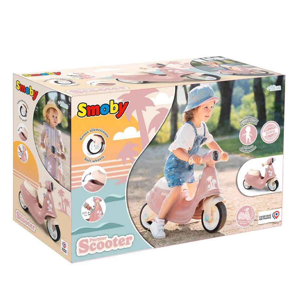Scooter Ride On Smoby Vespa Roz - poza 2